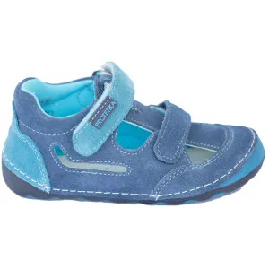 barefoot FLIP blue toddler boy sneakers (wide)