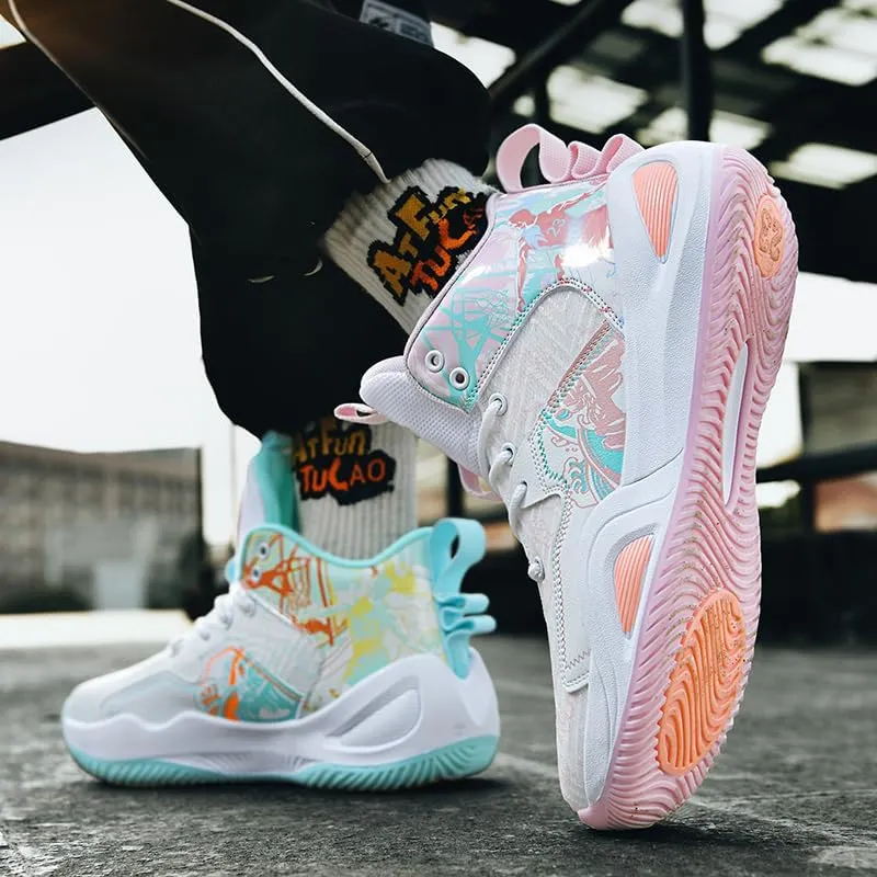 Basketball Shoes for Womens Mens Breathable Fashion Sneakers Comfortable Volleyball Outdoor Non Slip Sport Woman Man Shoe