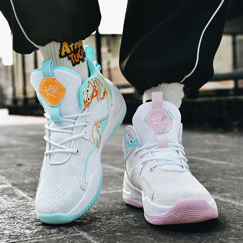 Basketball Shoes for Womens Mens Breathable Fashion Sneakers Comfortable Volleyball Outdoor Non Slip Sport Woman Man Shoe