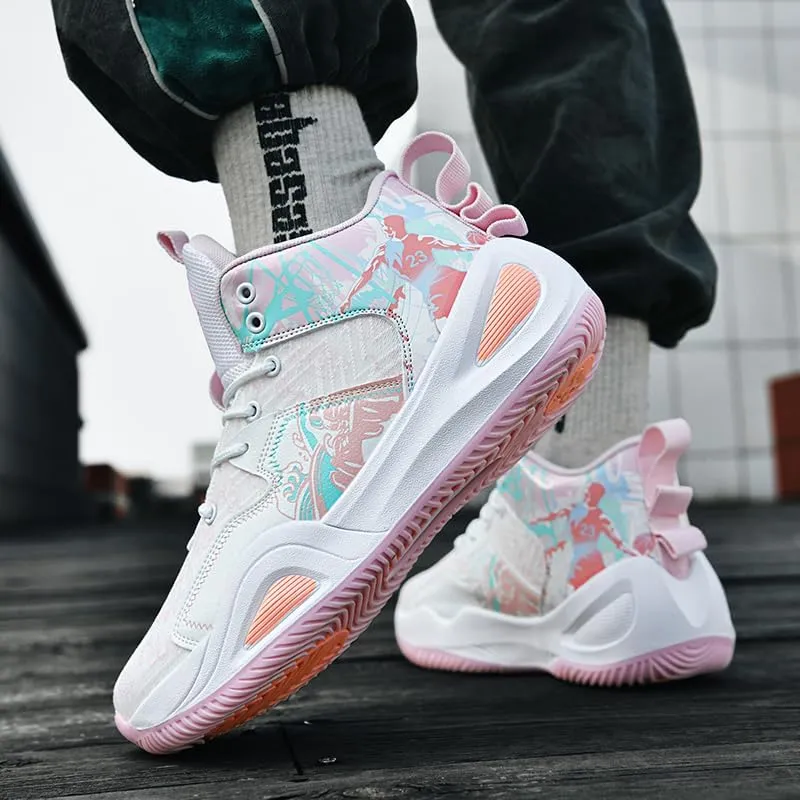 Basketball Shoes for Womens Mens Breathable Fashion Sneakers Comfortable Volleyball Outdoor Non Slip Sport Woman Man Shoe