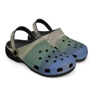 Beach Day Black Unisex Rubber Shoes up to size 12