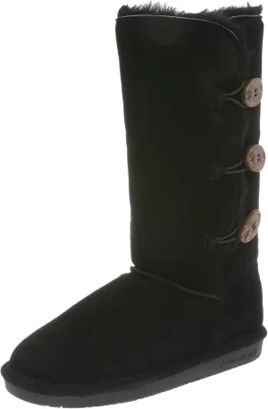 BEARPAW Women's Lauren Snow Boot,Black,5 M US