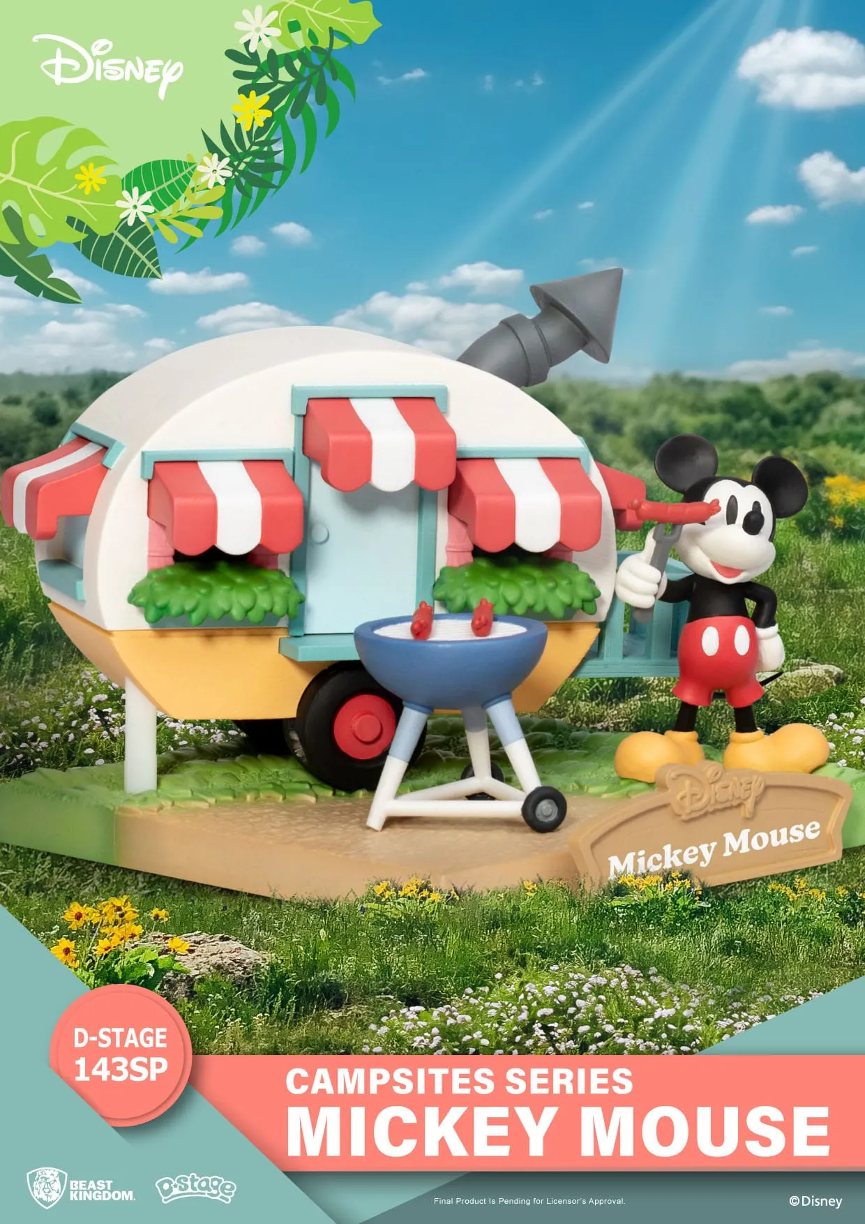 Beast Kingdom Disney Campsite Series Mickey Mouse Special Edition D-Stage PVC Diorama Statue