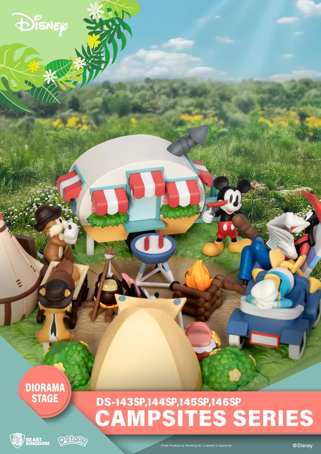 Beast Kingdom Disney Campsite Series Mickey Mouse Special Edition D-Stage PVC Diorama Statue