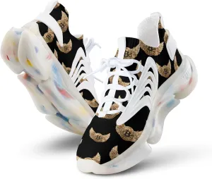 Bitcoin with Wings Men's Running Shoes Lightweight Walking Shoe Breathable Sneaker