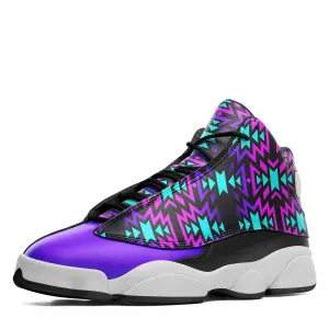 Black Fire Winter Sunset Isstsokini Athletic Shoes