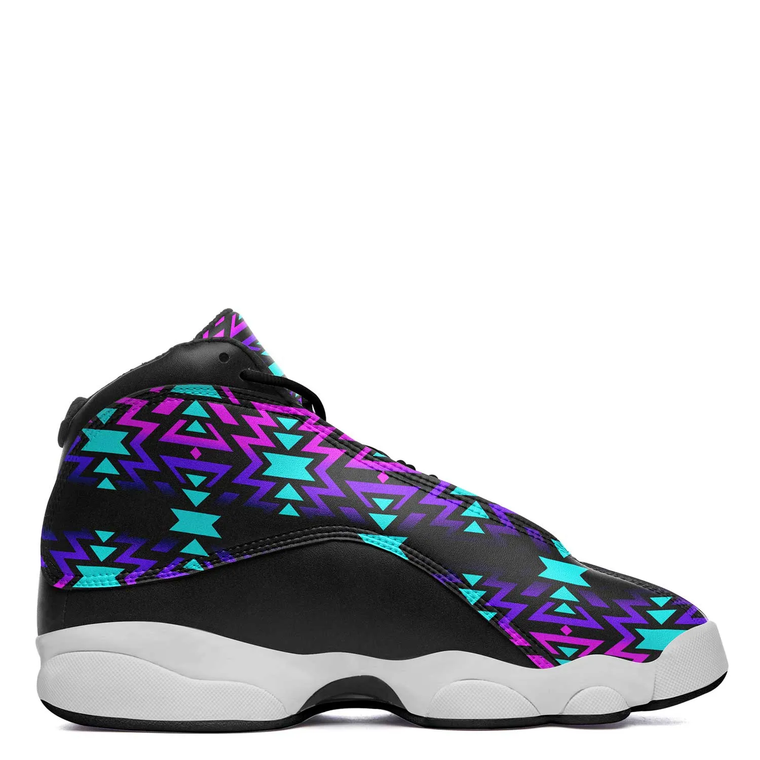 Black Fire Winter Sunset Isstsokini Athletic Shoes