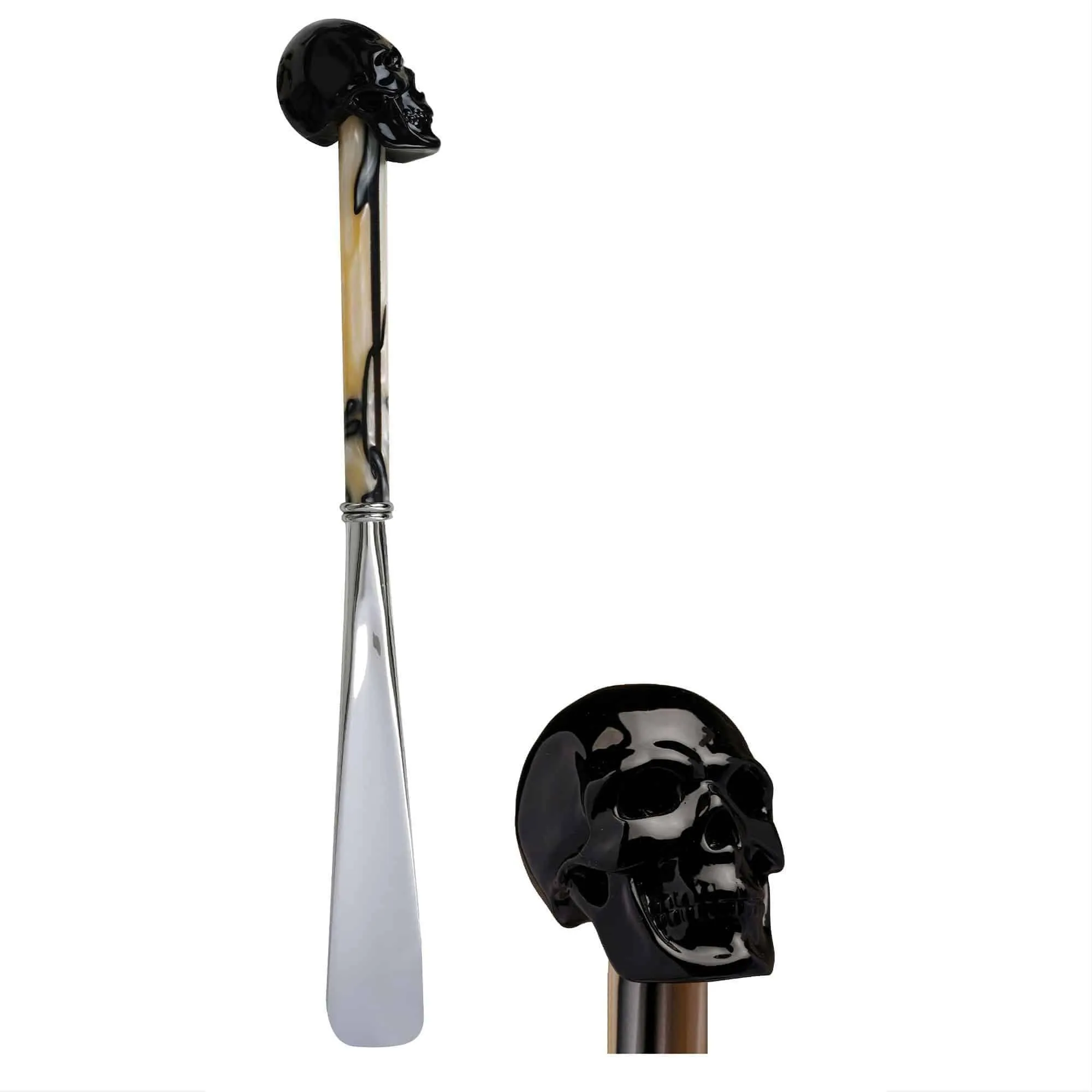 Black Skull Shoehorn
