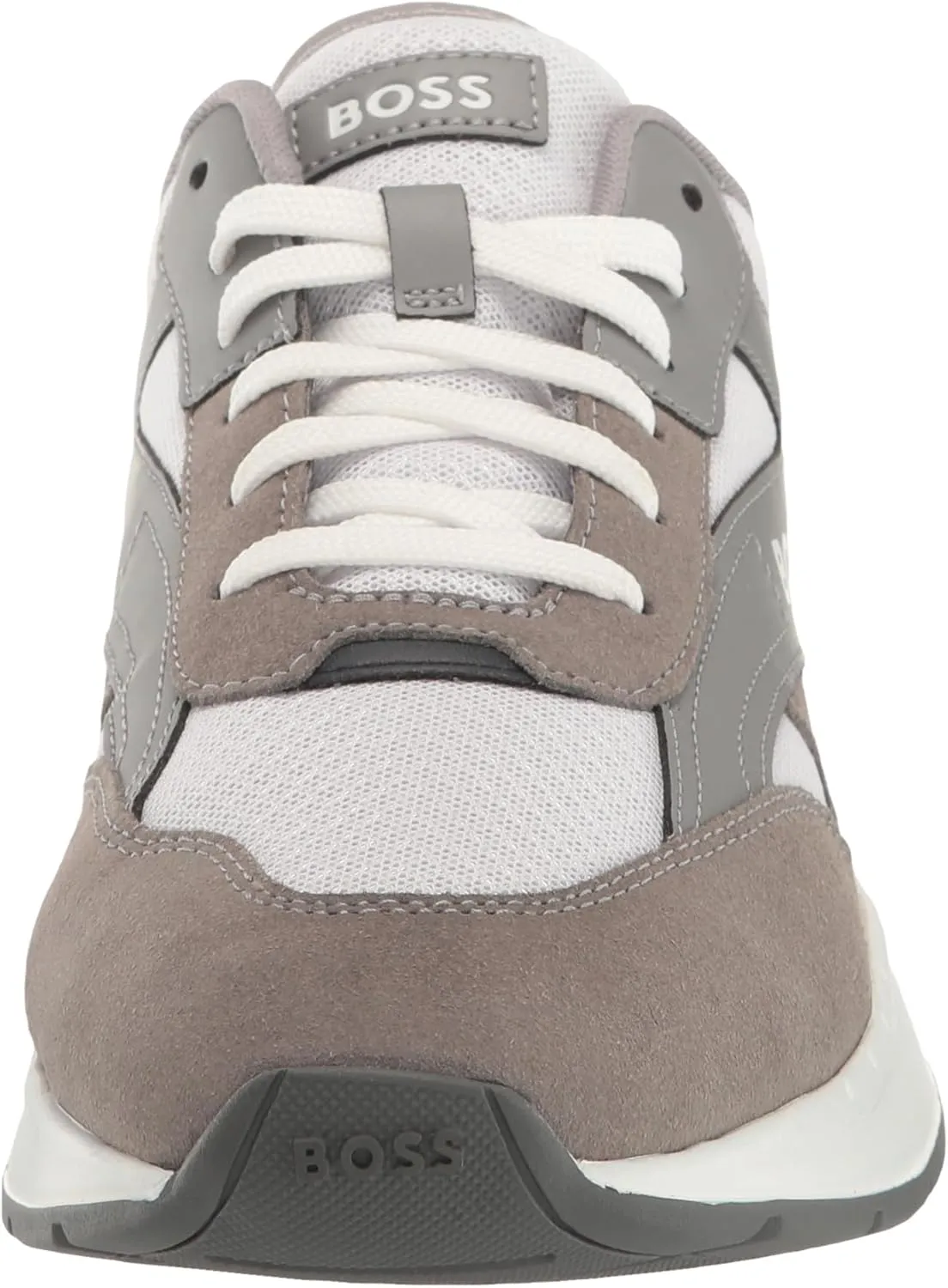 BOSS Men's Leather Low Profile Run Inspired Sneaker