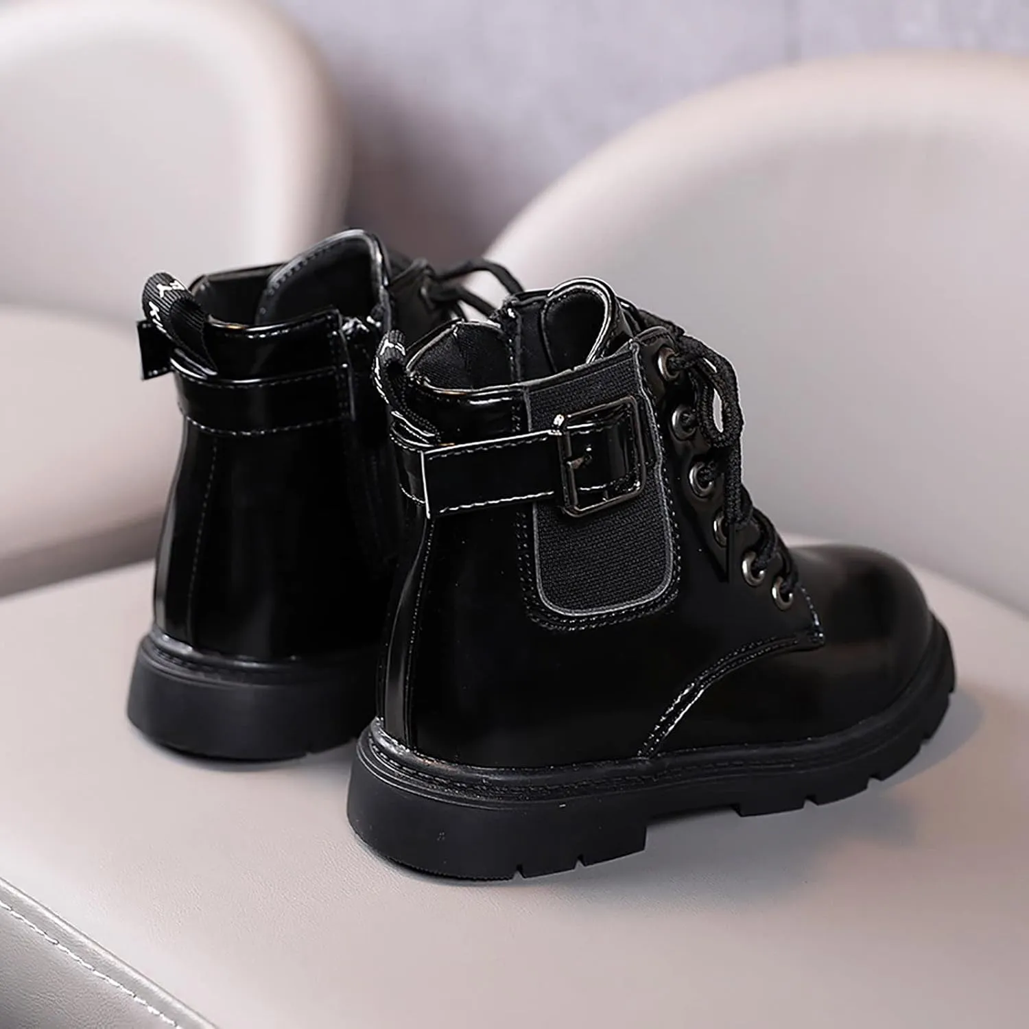 Boys And Girls Waterpoor Ankle Boots Short Boots Leather Shoes Toddler Boots Tall Boots Kids