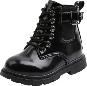 Boys And Girls Waterpoor Ankle Boots Short Boots Leather Shoes Toddler Boots Tall Boots Kids