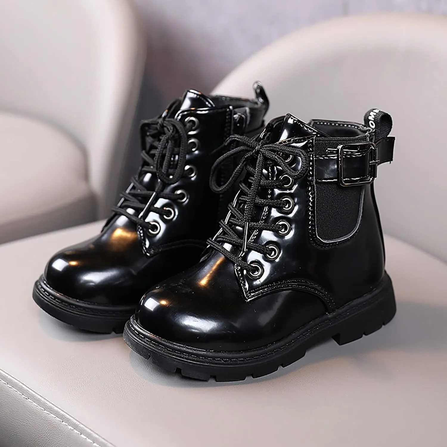 Boys And Girls Waterpoor Ankle Boots Short Boots Leather Shoes Toddler Boots Tall Boots Kids