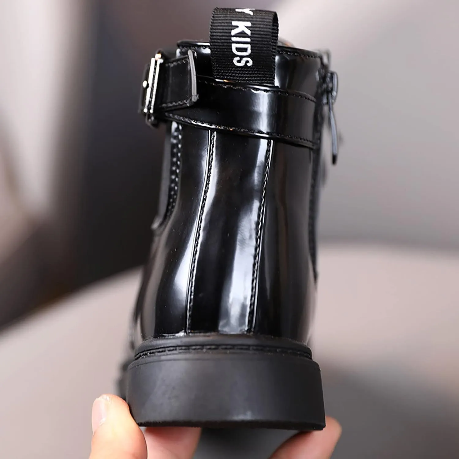Boys And Girls Waterpoor Ankle Boots Short Boots Leather Shoes Toddler Boots Tall Boots Kids