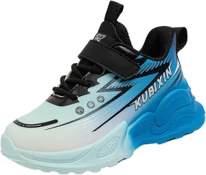 Boys Basketball Shoes, Kids High Top Sneakers, Youth Thick Sole Non Slip Comfortable Shoes with Adjustable Strap