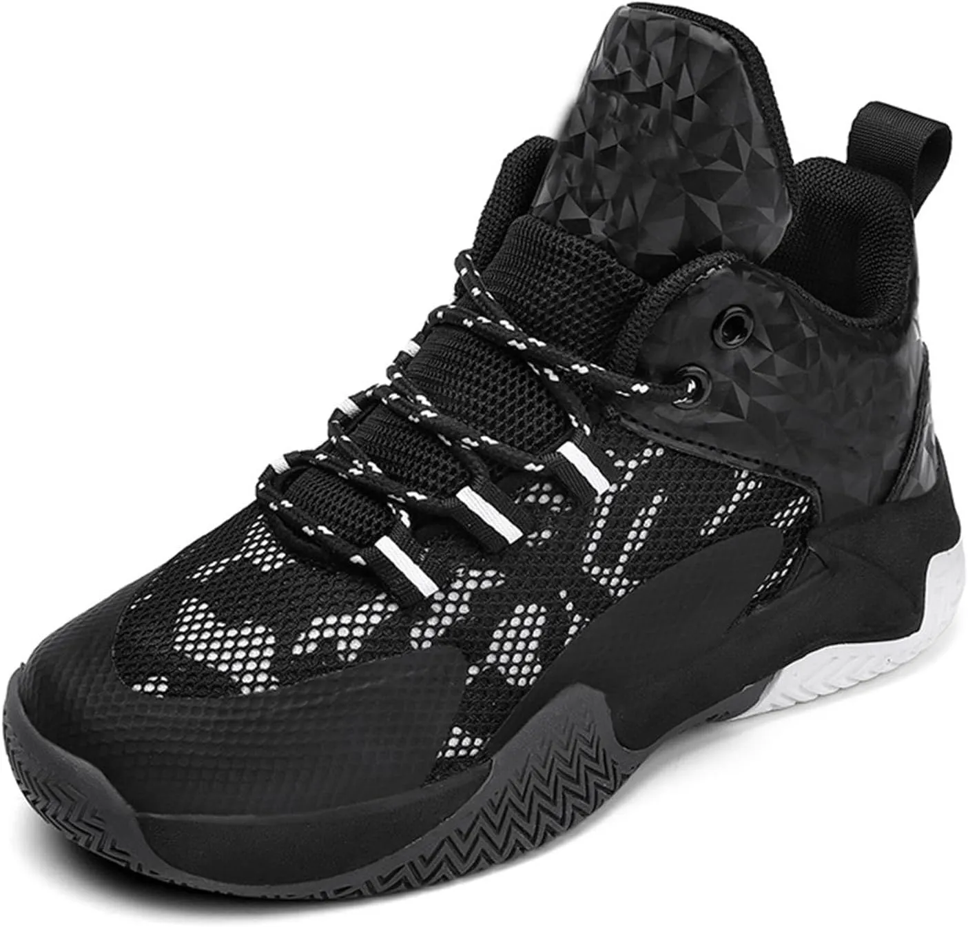 Boys Basketball Shoes Kids Trainers Comfort High Top Sport Athletics Shoes Baby Girl Non Slip Tied Shoes Sneakers