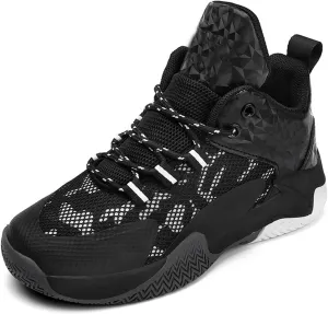 Boys Basketball Shoes Kids Trainers Comfort High Top Sport Athletics Shoes Baby Girl Non Slip Tied Shoes Sneakers