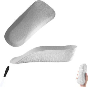 Brandone Height Insoles, Brandone Height Insoles 3 Inch, Orthopedic Highpads for Men and Women, Breathable Shock-Absorbing Arch Support Insolerelieve Foot Pain (Gray, 1.37 inches)