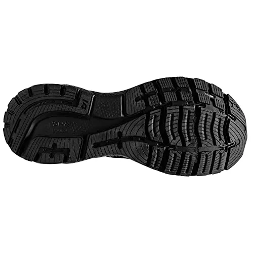 Brooks Ghost 14 Sneakers for Men Offers Soft Fabric Lining, Plush Tongue and Collar, and L Lace-Up Closure Shoes Black/Black/Ebony 11 D - Medium