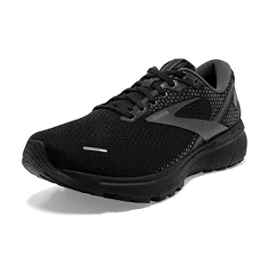 Brooks Ghost 14 Sneakers for Men Offers Soft Fabric Lining, Plush Tongue and Collar, and L Lace-Up Closure Shoes Black/Black/Ebony 11 D - Medium