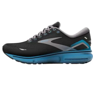 Brooks Men's 110393 056 Ghost 15 Black Blackened Pearl Blue  Cushion Running Shoes