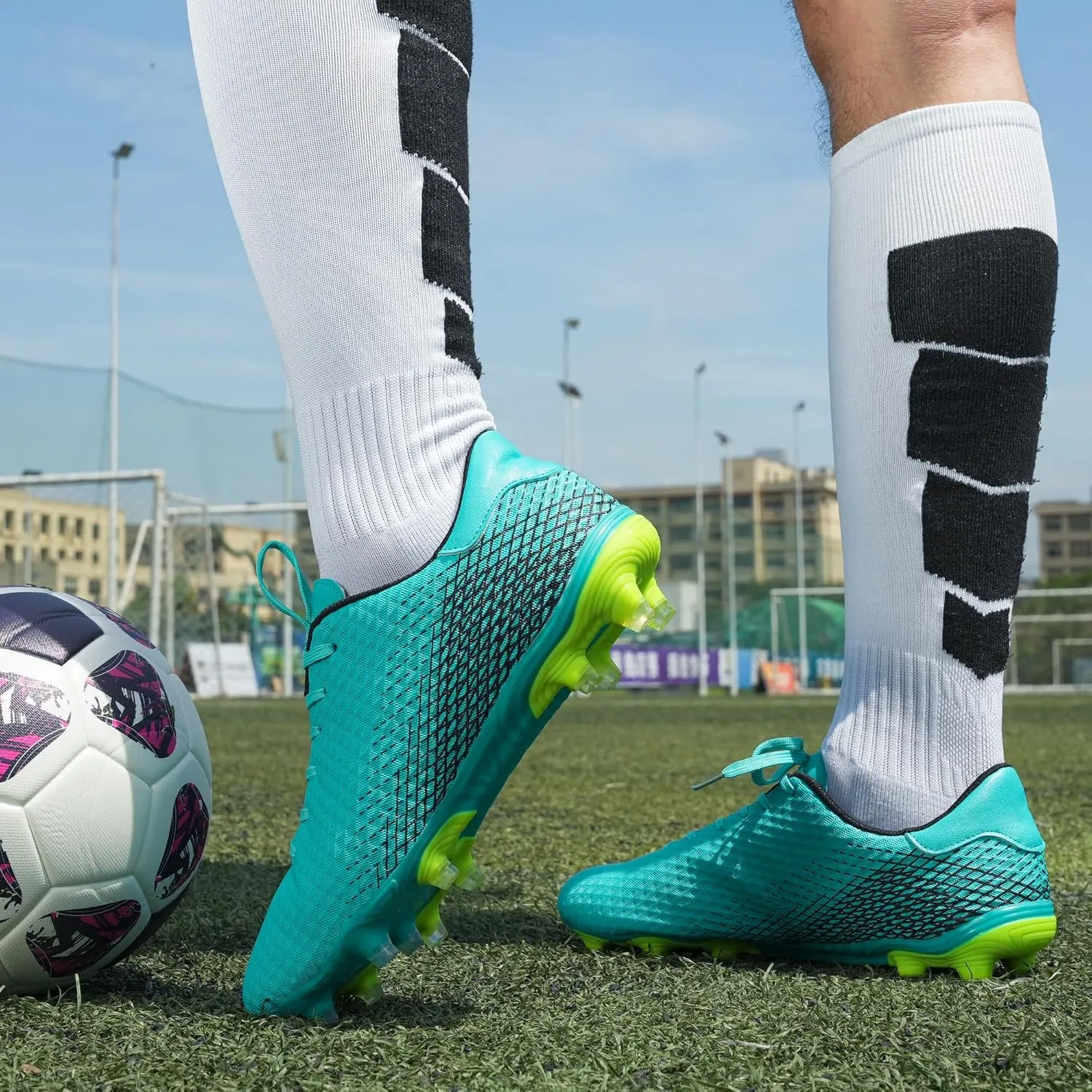 brooman Men Firm Ground Soccer Cleats Soccer Shoes