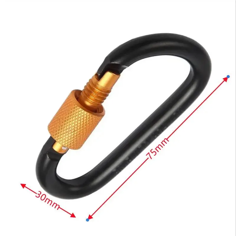 Carabiner Travel Kit Camping Equipment Alloy Aluminum Survival Gear Camp Mountaineering Hook Outdoor Carabiner GYH