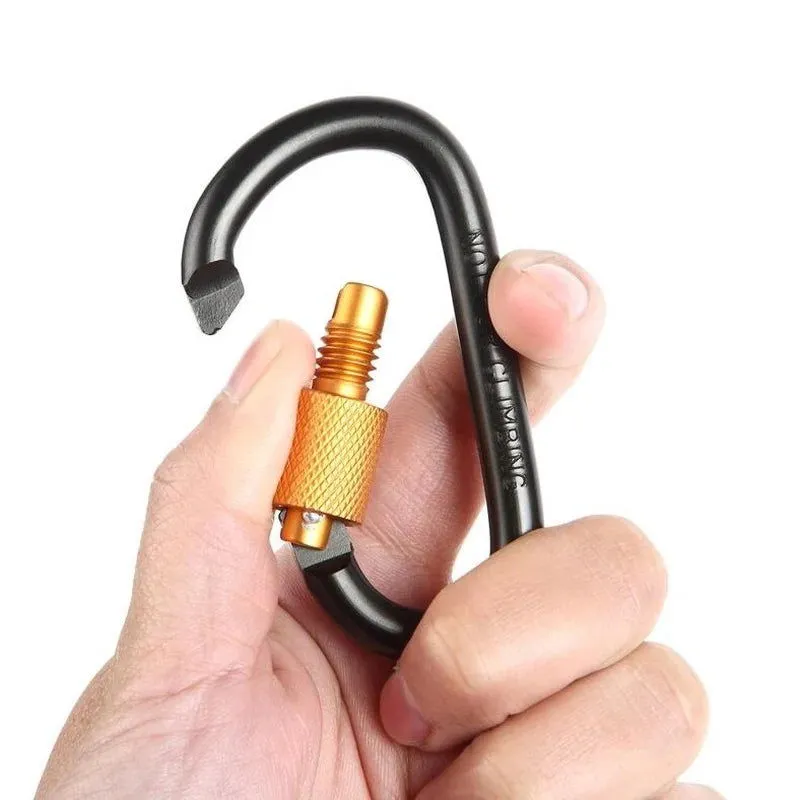Carabiner Travel Kit Camping Equipment Alloy Aluminum Survival Gear Camp Mountaineering Hook Outdoor Carabiner GYH