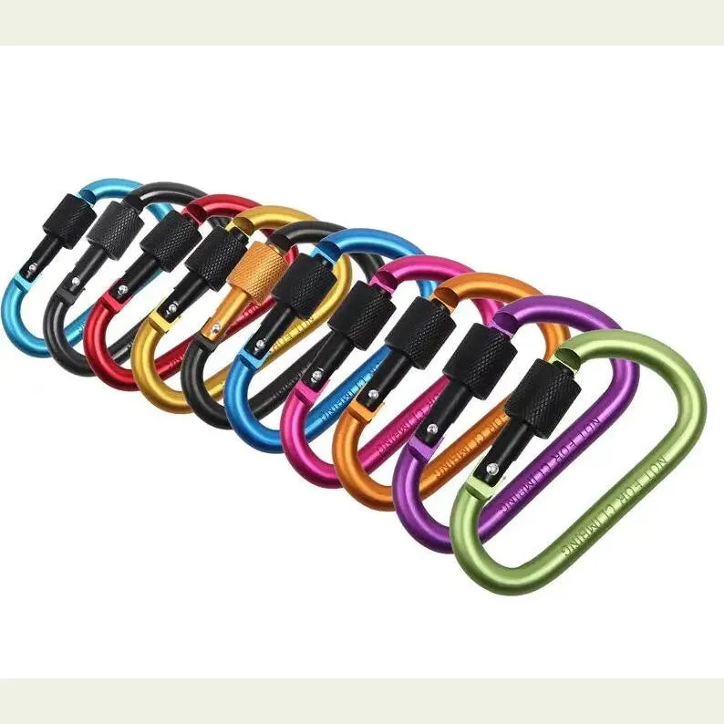 Carabiner Travel Kit Camping Equipment Alloy Aluminum Survival Gear Camp Mountaineering Hook Outdoor Carabiner GYH