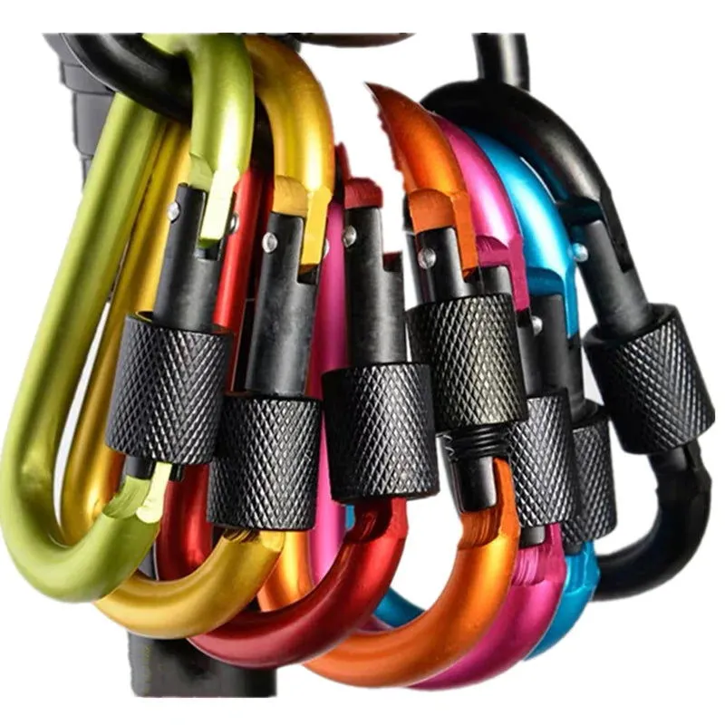 Carabiner Travel Kit Camping Equipment Alloy Aluminum Survival Gear Camp Mountaineering Hook Outdoor Carabiner GYH