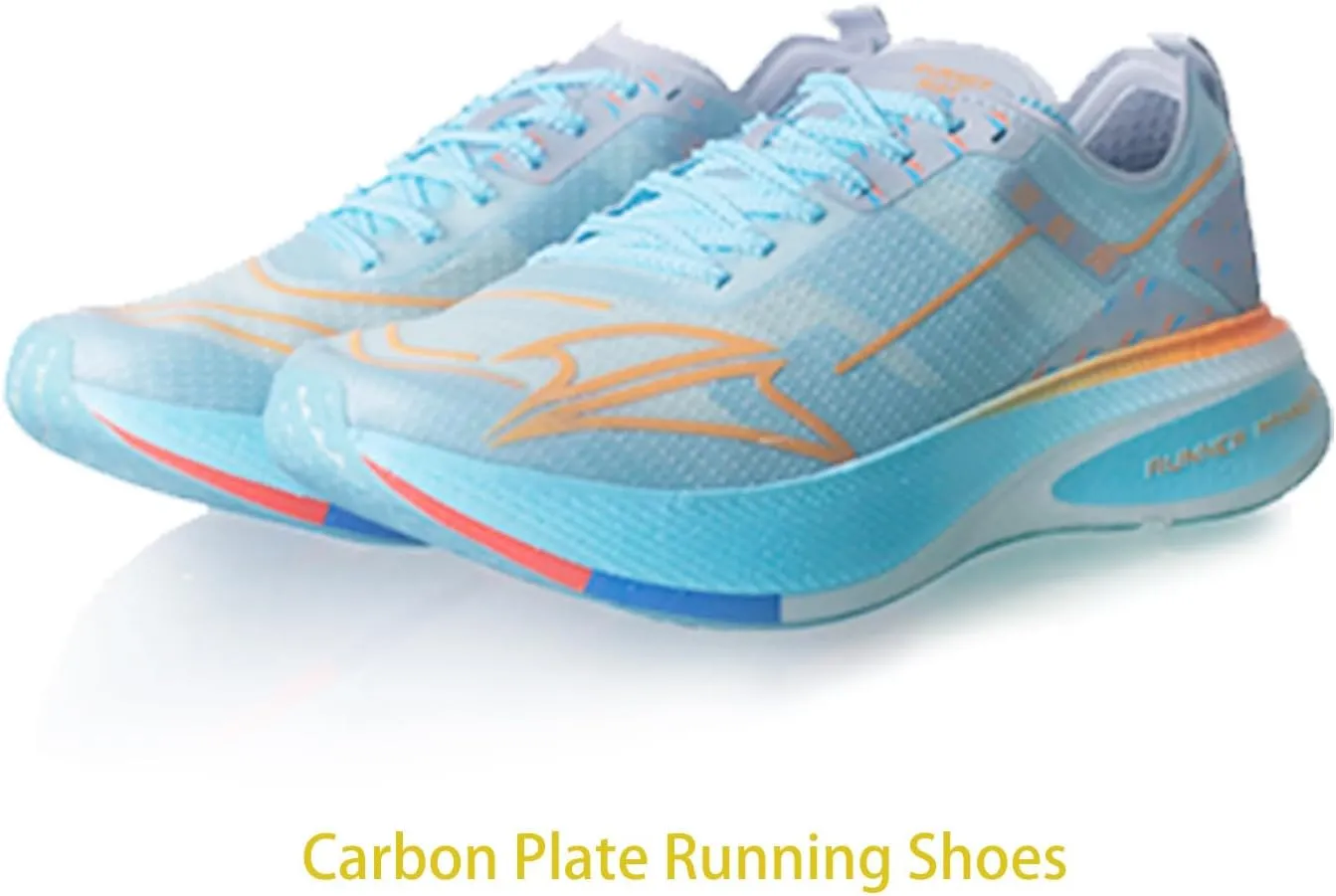 Carbon Plate Running Shoes for Men  Cushioned, Lightweight, Breathable, Non-Slip Road Sneakers