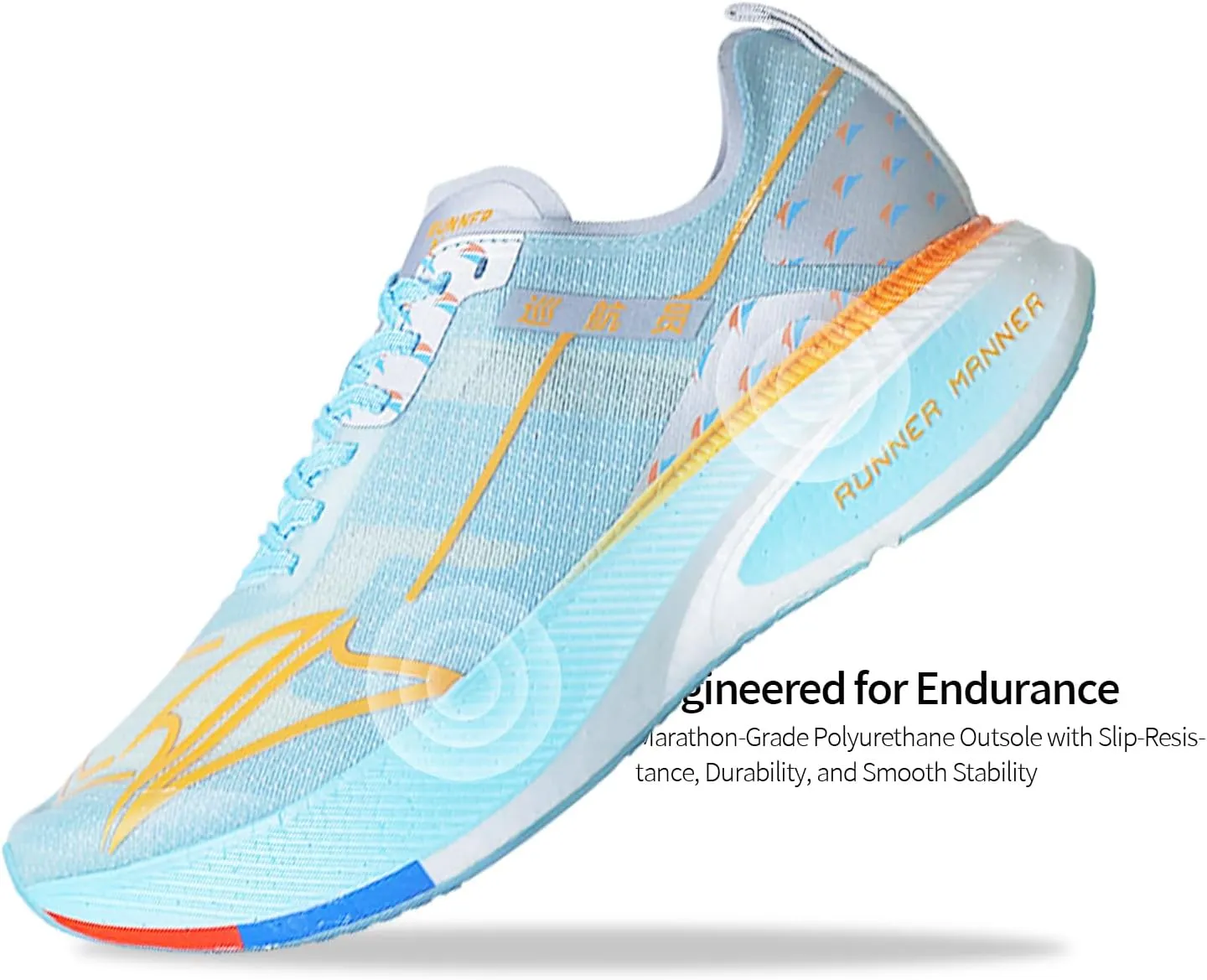 Carbon Plate Running Shoes for Men  Cushioned, Lightweight, Breathable, Non-Slip Road Sneakers