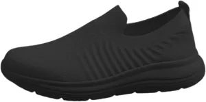 Casual Boat Shoes for Women Slip On Air Cushioned Classic Comfort Flat Fashion Tennis Sneakers Non Slip Walking Sports Breathable Comfortable Lightweight Jogging Shoes for Gym Travel