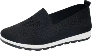 Casual Boat Shoes for Women Slip On Breathable Comfortable Lightweight Classic Comfort Flat Fashion Sneakers Non Slip Air Cushioned Casual Tennis Walking Sports Shoes for Gym Travel