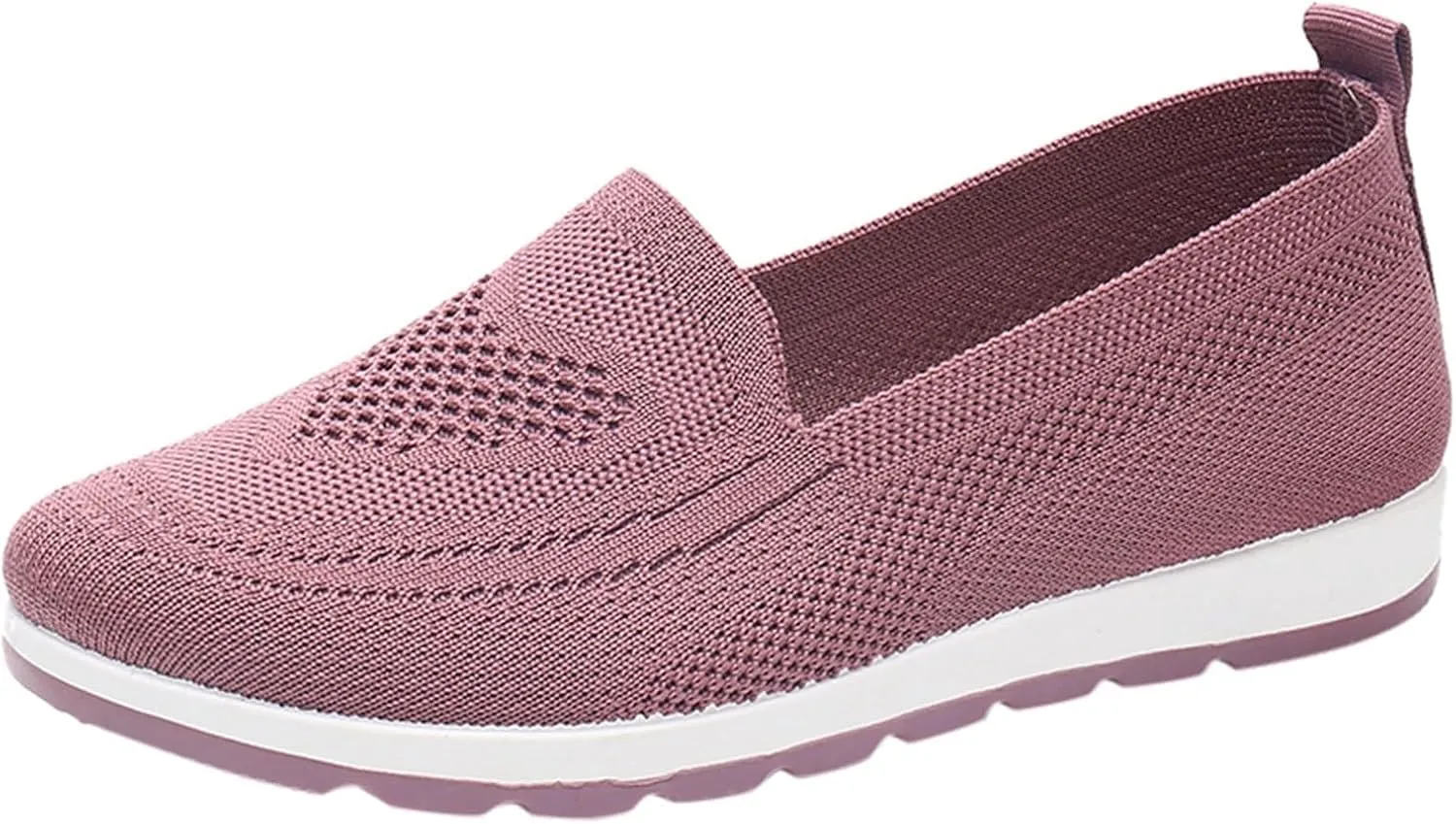 Casual Boat Shoes for Women Slip On Breathable Comfortable Lightweight Classic Comfort Flat Fashion Sneakers Non Slip Air Cushioned Casual Tennis Walking Sports Shoes for Gym Travel