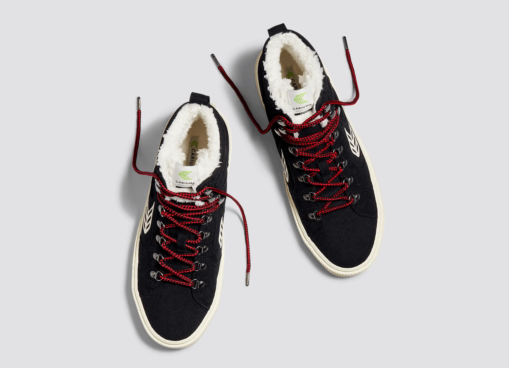 CATURI Black Suede Ivory Logo Boot Men