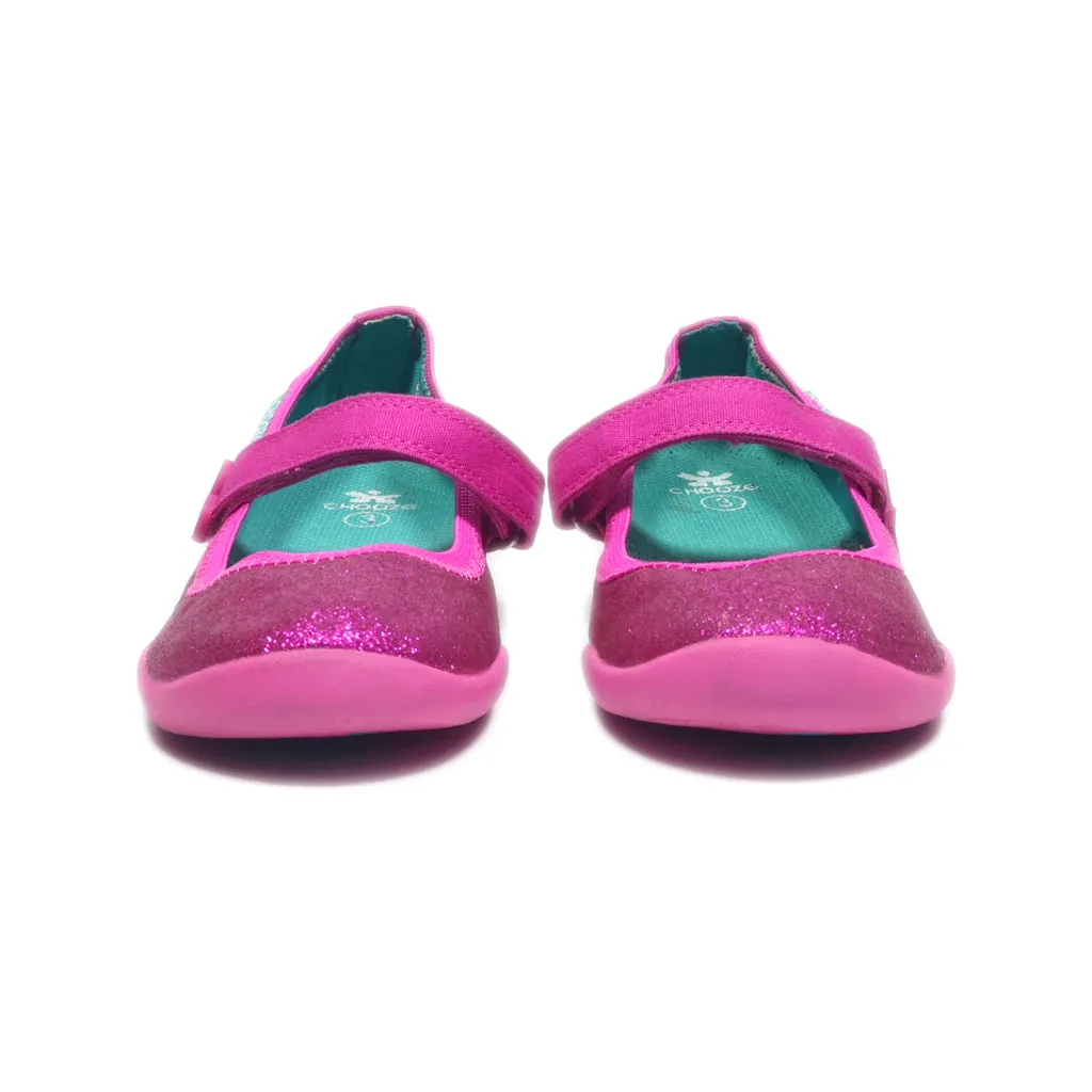 Chooze Ballerinas Leather Pink Colour For Kids