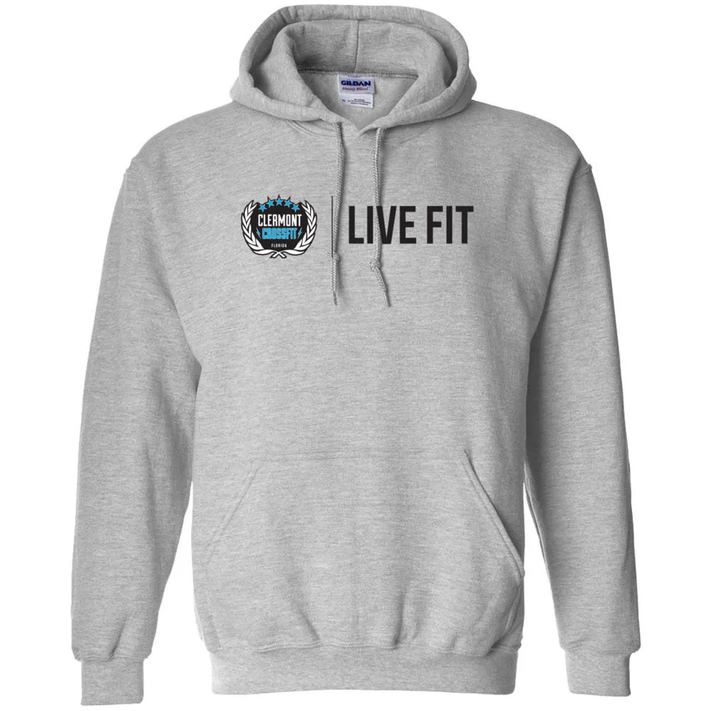 Clermont CrossFit - 100 - Live Fit - Hooded Sweatshirt