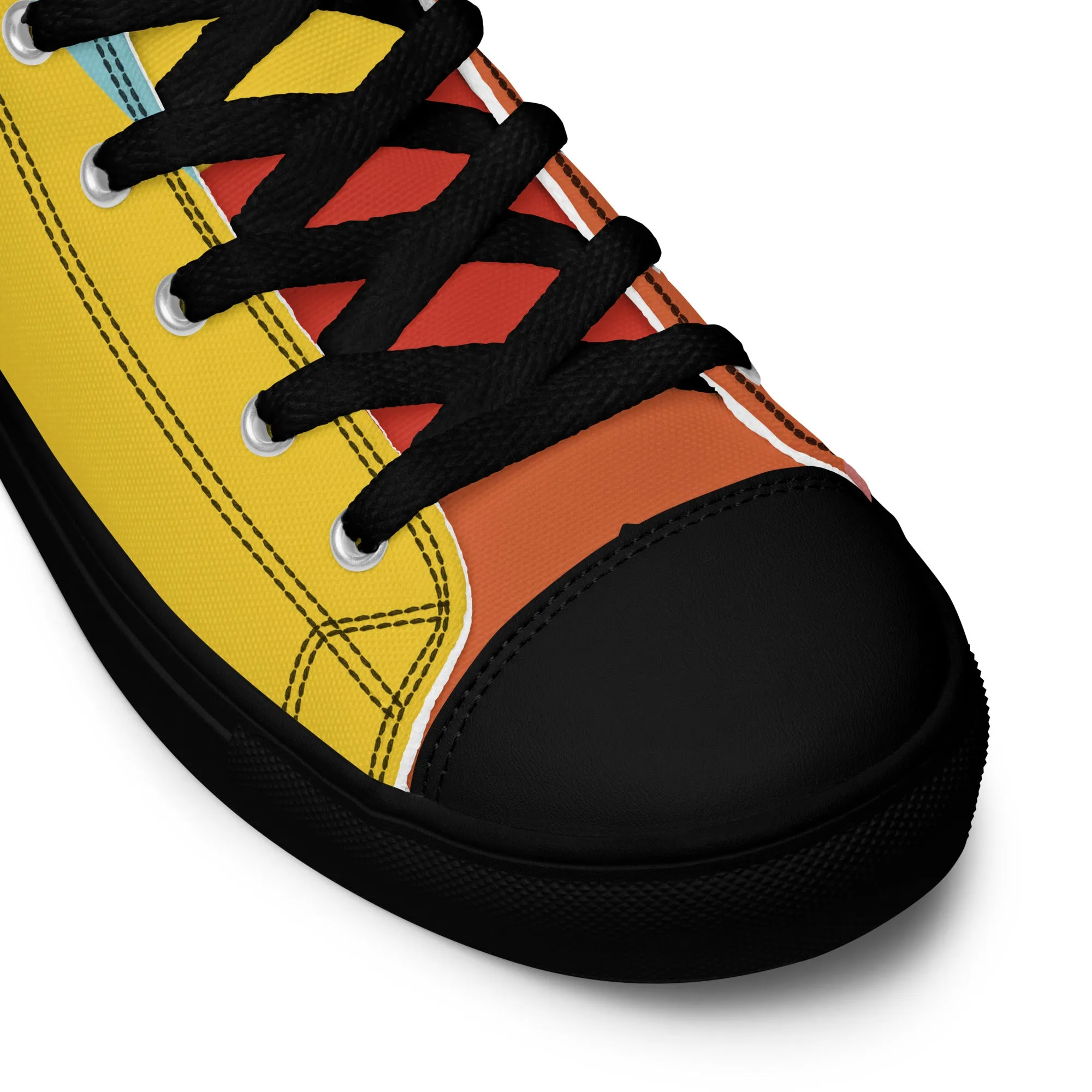 COLORFUL Women’s High Top Canvas Shoes