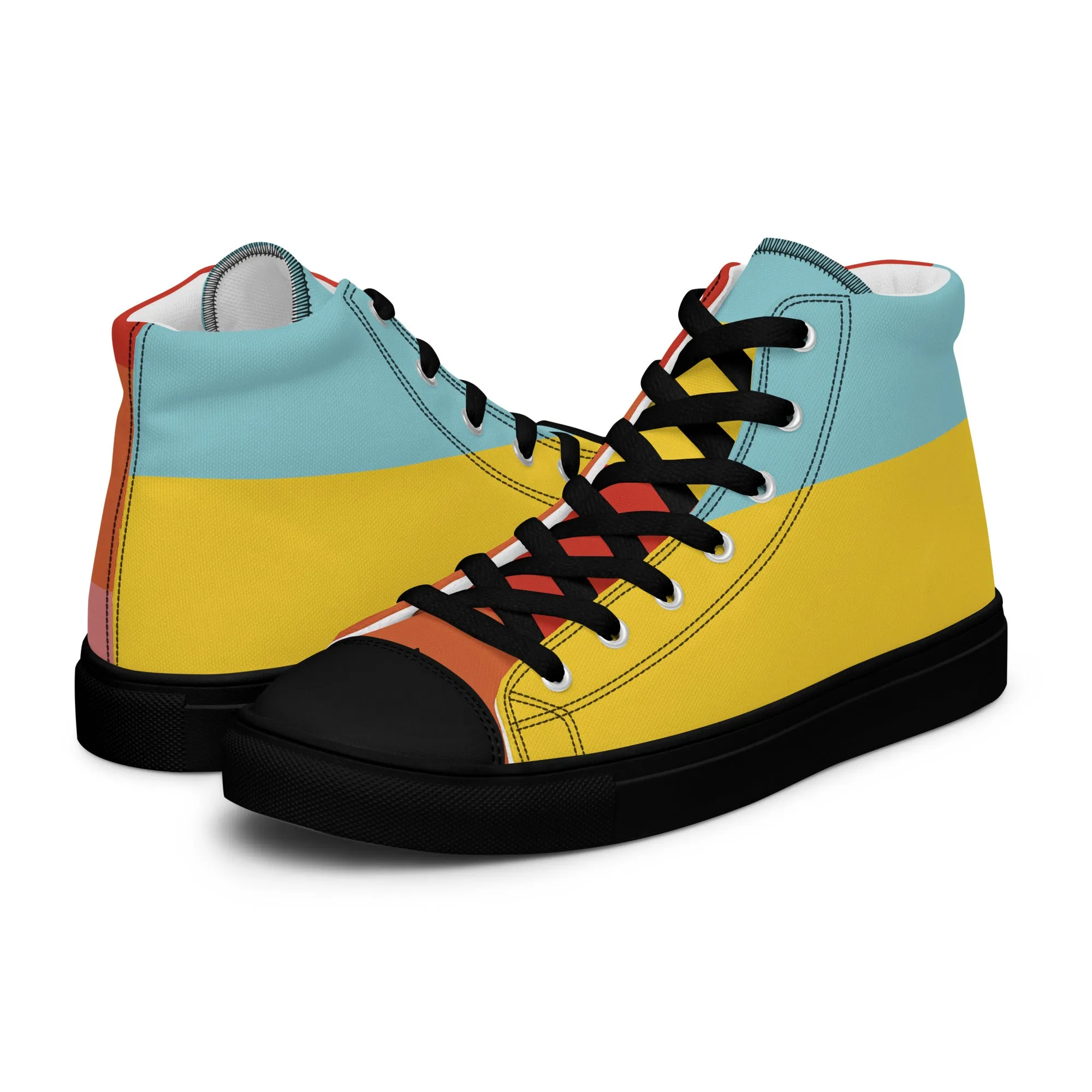 COLORFUL Women’s High Top Canvas Shoes