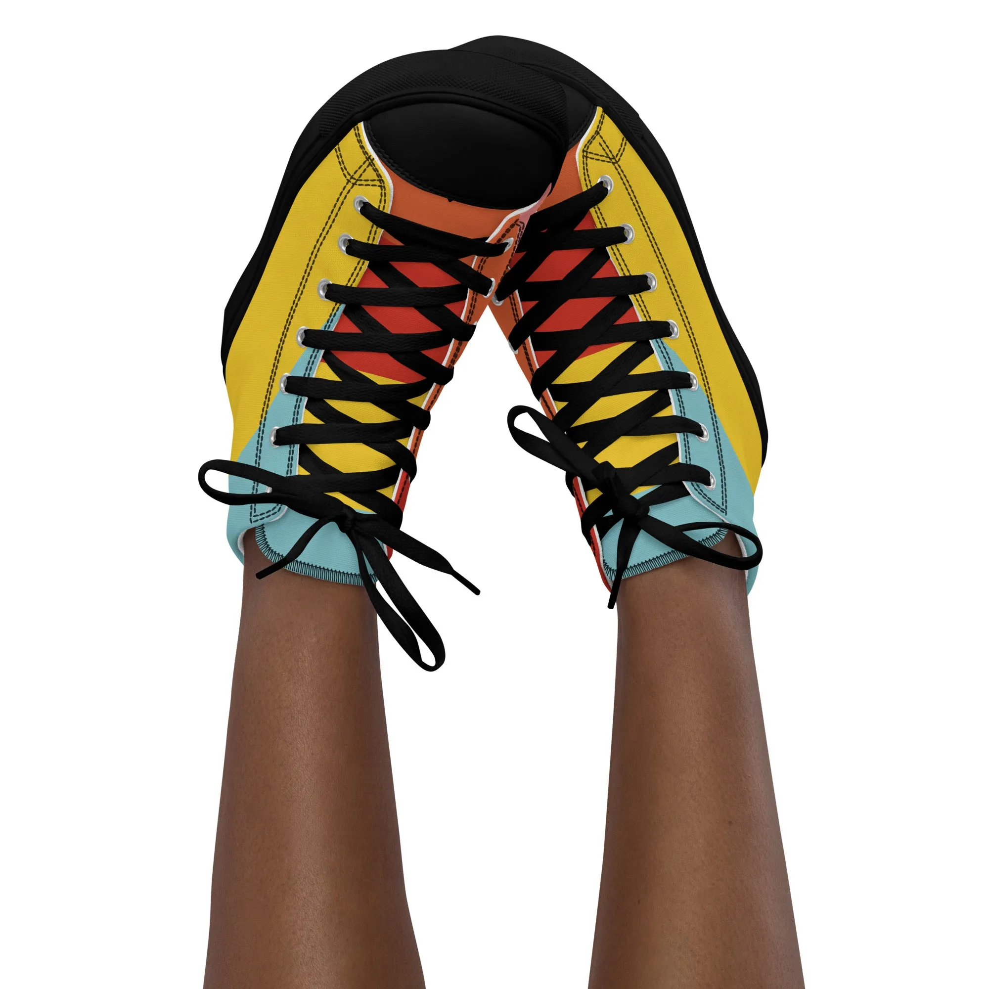 COLORFUL Women’s High Top Canvas Shoes
