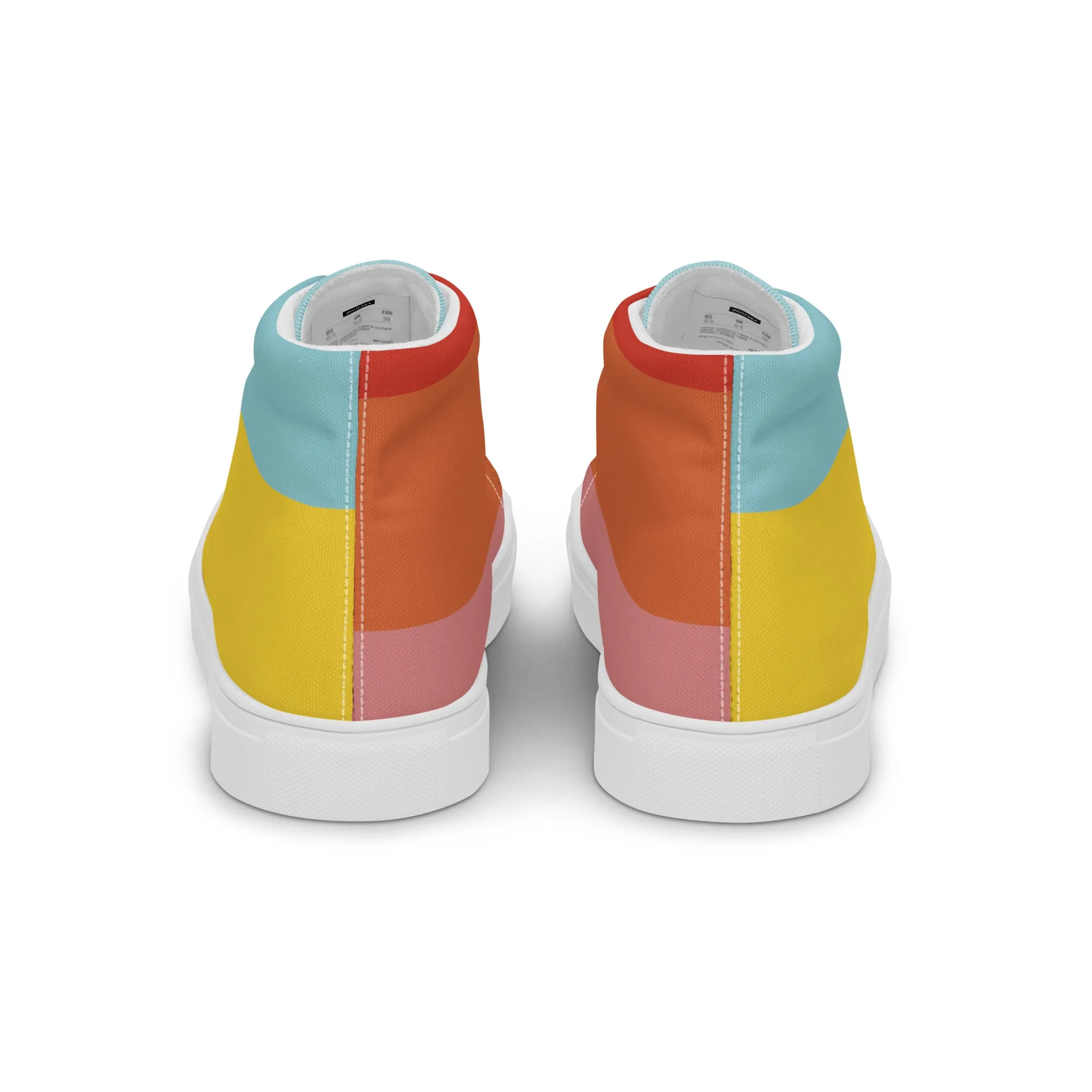 COLORFUL Women’s High Top Canvas Shoes