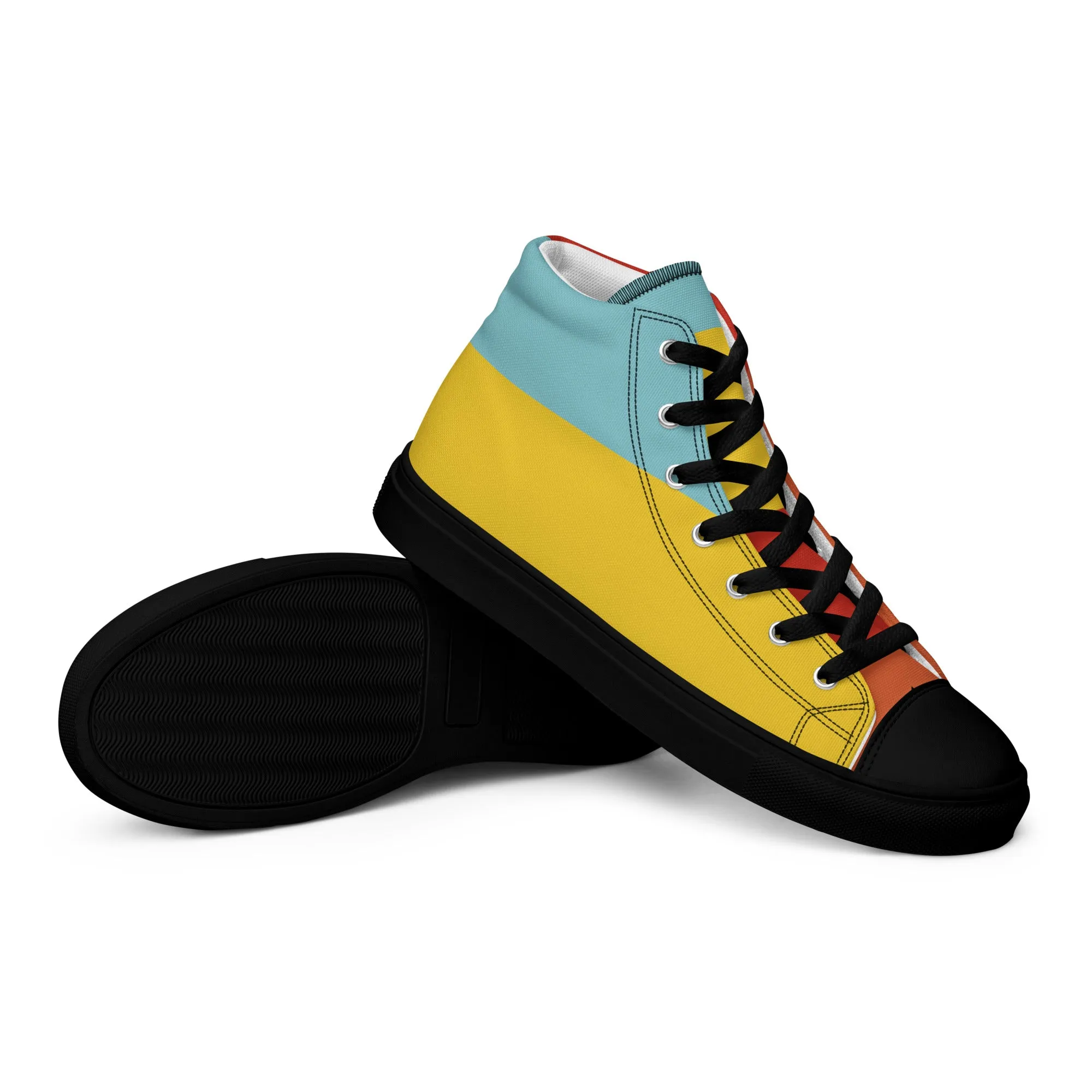 COLORFUL Women’s High Top Canvas Shoes