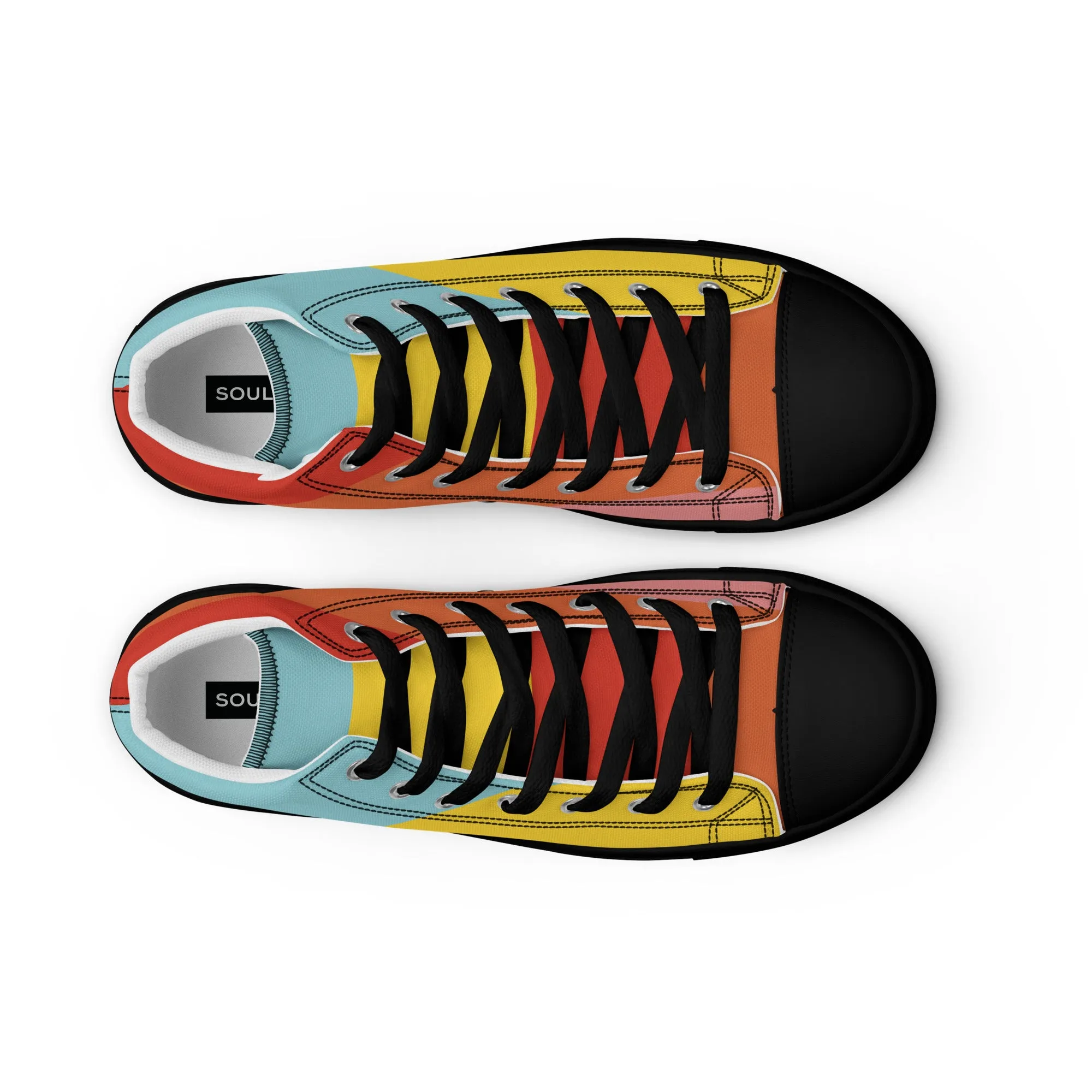 COLORFUL Women’s High Top Canvas Shoes