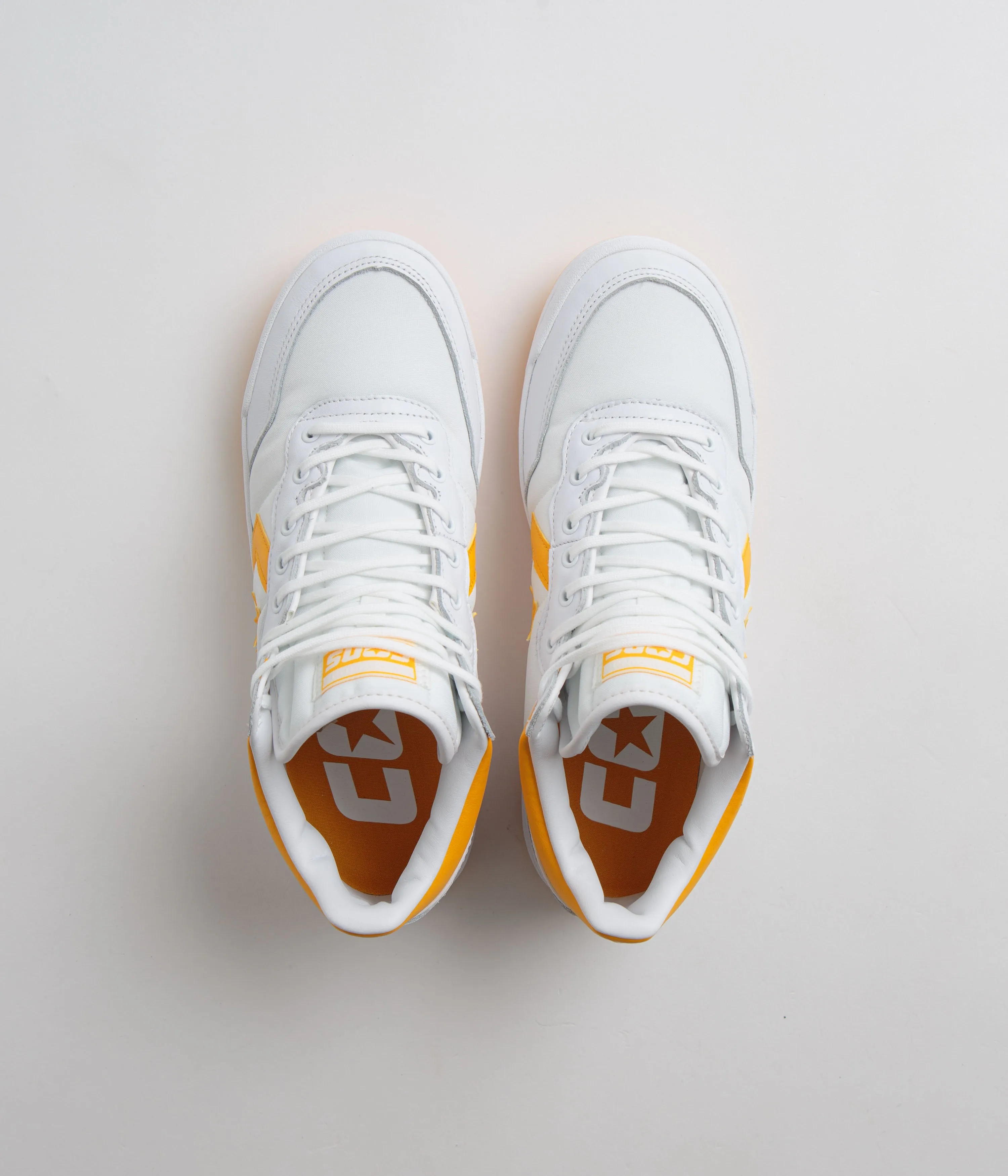 Converse Fastbreak Pro Mid Shoes - White / Light Yellow