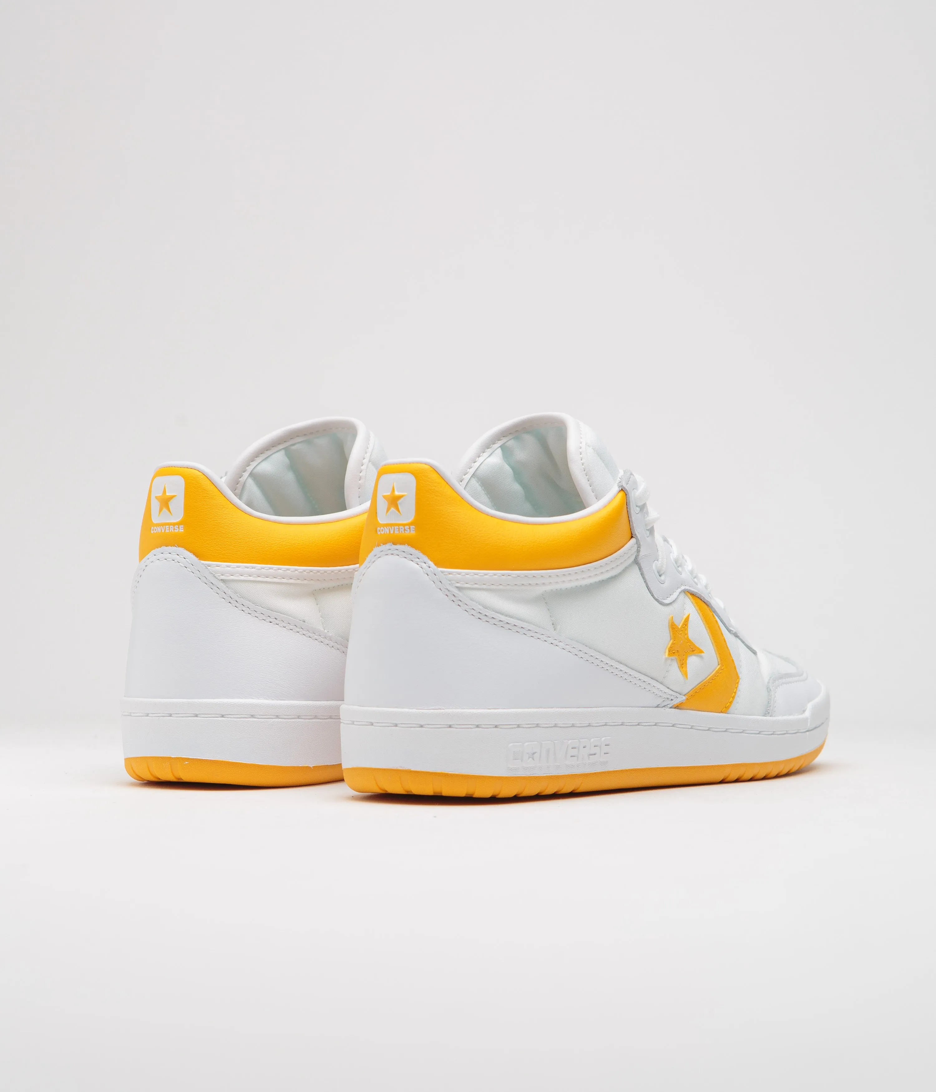 Converse Fastbreak Pro Mid Shoes - White / Light Yellow