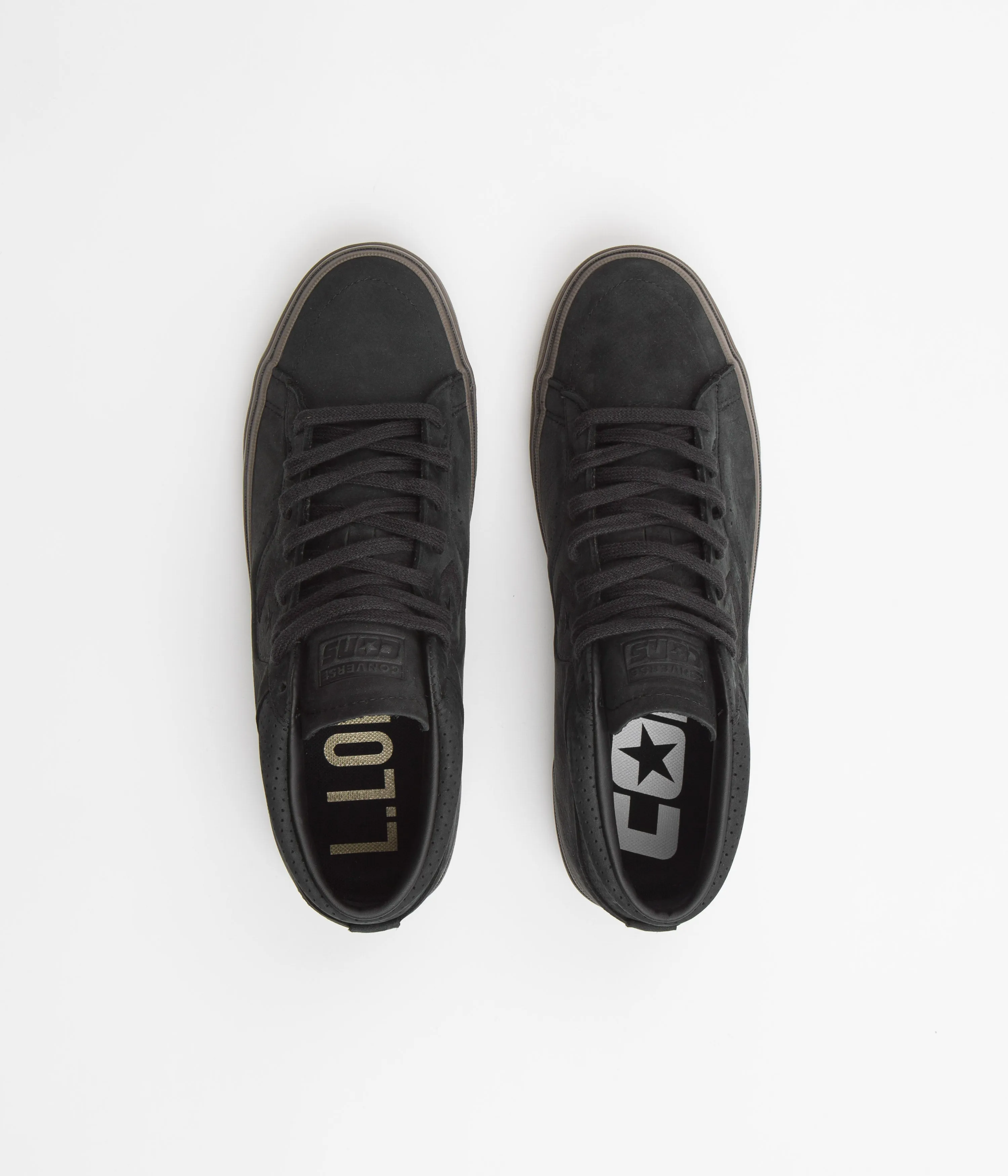 Converse Louie Lopez Pro Mid Shoes - Black / Black / Dark Mushroom