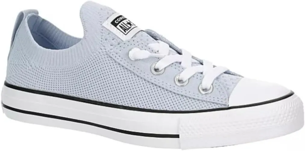 Converse Unisex Chuck Taylor All Star Shoreline Knit Sneaker - Lace up Closure Style - Light Blue White 9.5