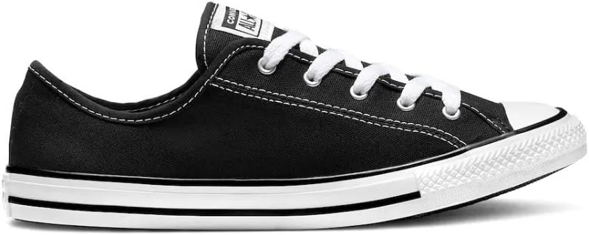 Converse Women's Chuck Taylor All Star Profile Low Top Sneaker, Black/White/Black, 8.5