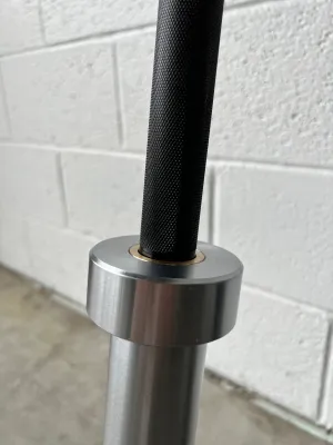 Courage Black   Chrome 45lb Barbell