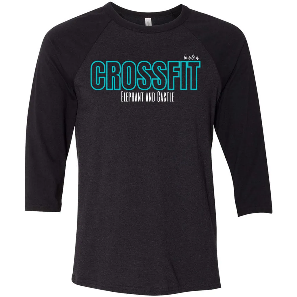 CrossFit Elephant and Castle - 202 - Teal - Men's Baseball T-Shirt
